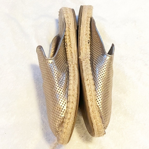 DV by Dolce Vita Elaine Rose Gold Espadrille Mules Slip On Flats Size 11 - Picture 2 of 6